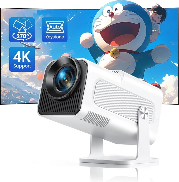  4K Supported 550ANSI  Mini Projector 4K with WiFi awhd ca b0d2cp5n6q 1