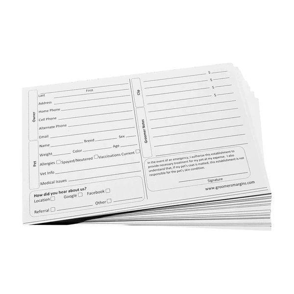 100 Dog Grooming Cards 5X8 Inch  Dog Grooming Clie awhd ca b07g6rltzq 1