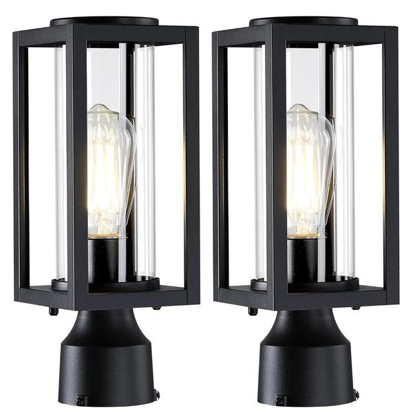 2 Pack Outdoor Post Lights Lamp Post Light Fixture awhd ca b0cmq2v7sg 1