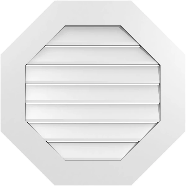 26 W x 26 H Octagonal Surface Mount PVC Gable Vent awhd ca b07wrmjpsl 1