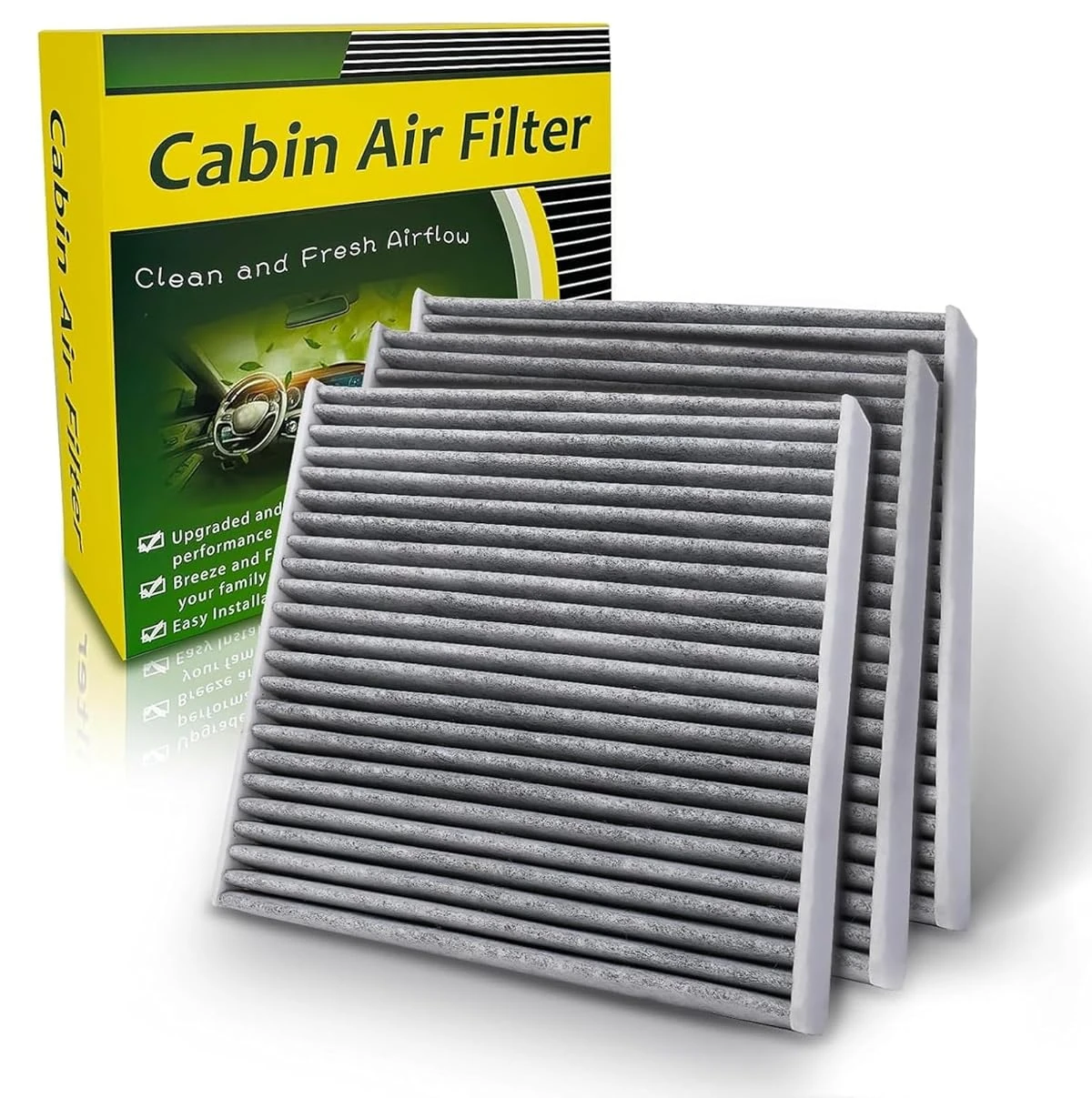 3 Pack Cabin Air Filter w Activated Carbon Fits 20 awhd ca b0f48318vx 1