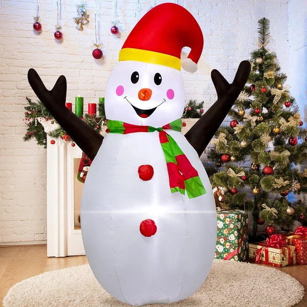 4 Foot Christmas Inflatable Snowman Outdoor Decora awhd ca b0cftz2bgl 1