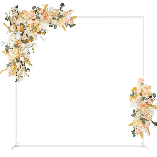 6 6FT Square Backdrop Stand Golden Metal Balloon A awhd ca b0c7vc6s24 1