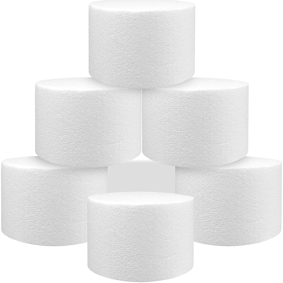 6 Pcs Foam Cake Dummies 6x4 Inch Foam Dummy Cake awhd ca b0djsx3krj 1