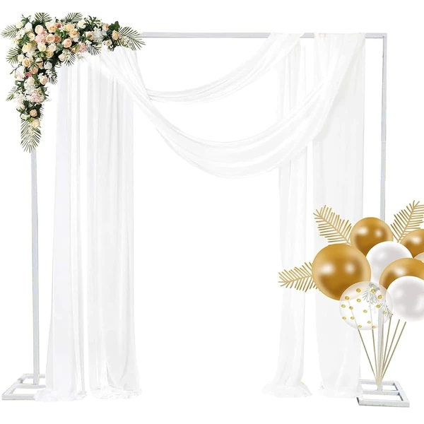8 2FT Robust Metal Square Wedding Arch Frame Versa awhd ca b0fv8pk487 1