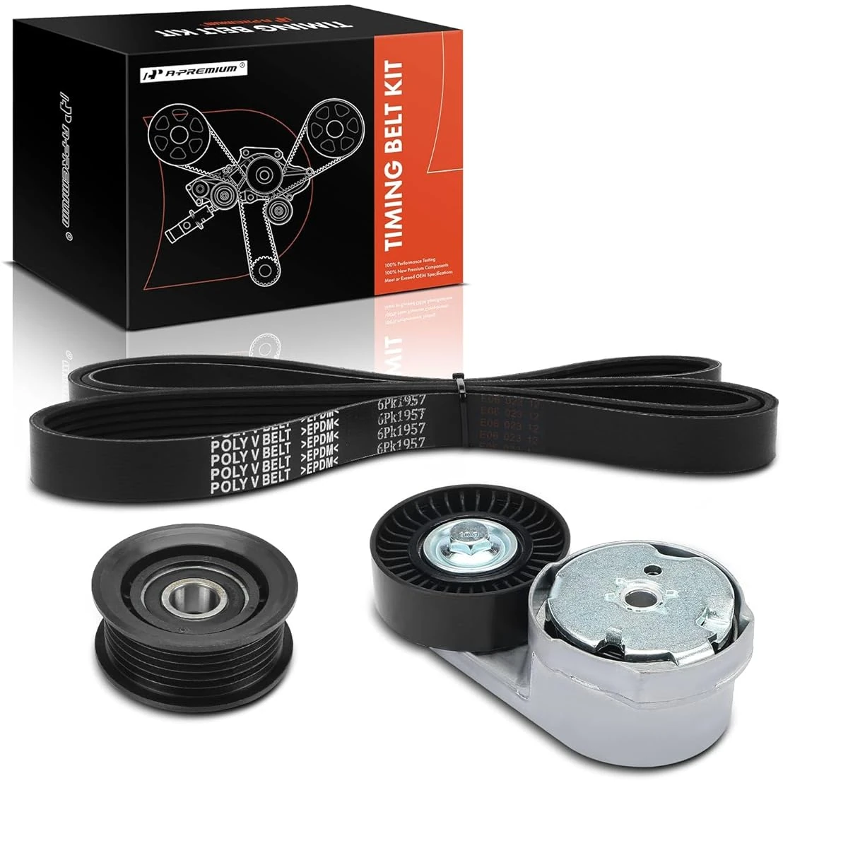 A Premium Engine Serpentine Belt Drive Kit Compati awhd ca b0dwfynrxx 1
