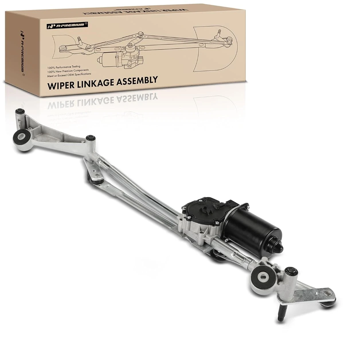 A Premium Front Windshield Wiper Motor and Linkage awhd ca b0d4v4fc77 1