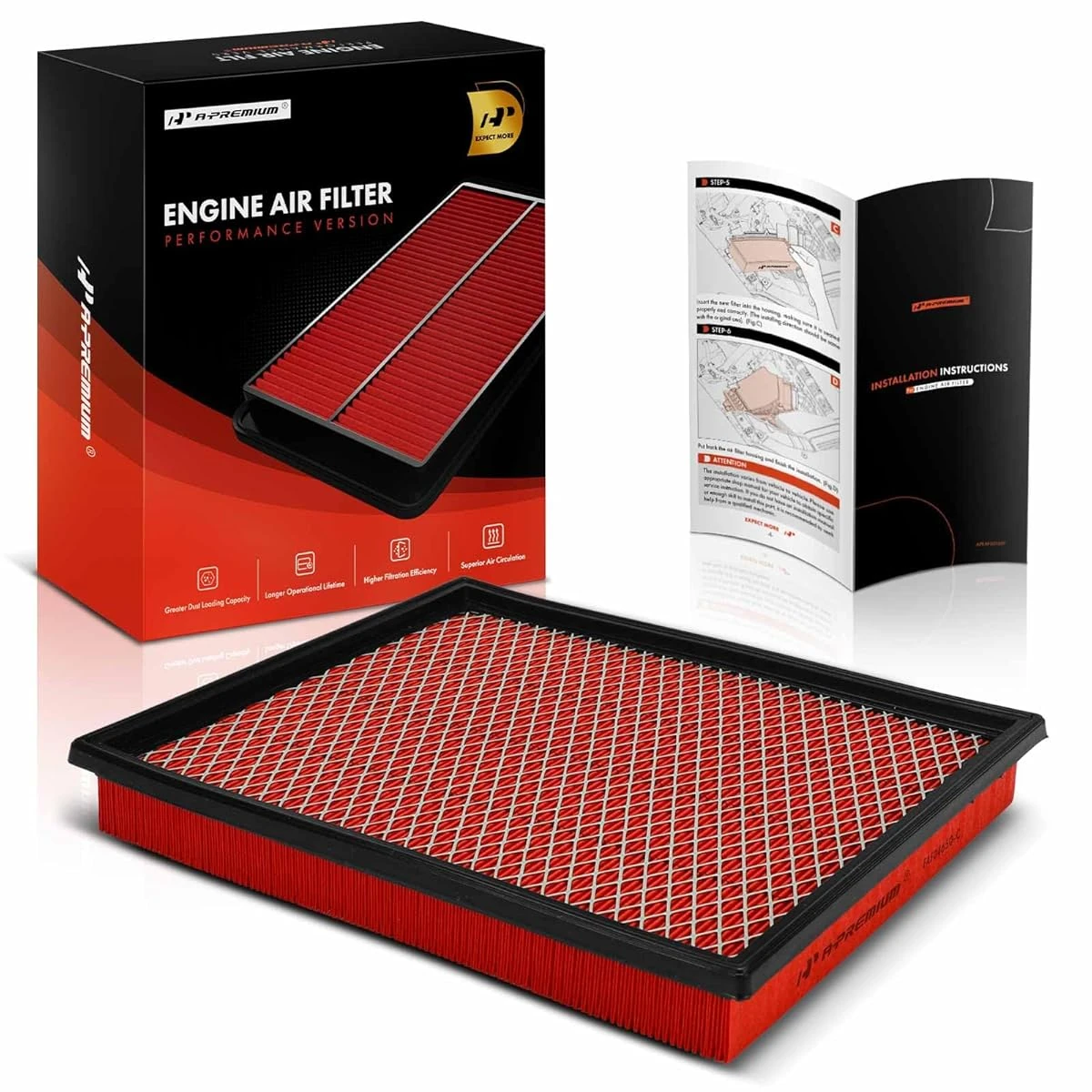 A Premium High performance Pre oiled Engine Air F awhd ca b0d6b4x7gl 1