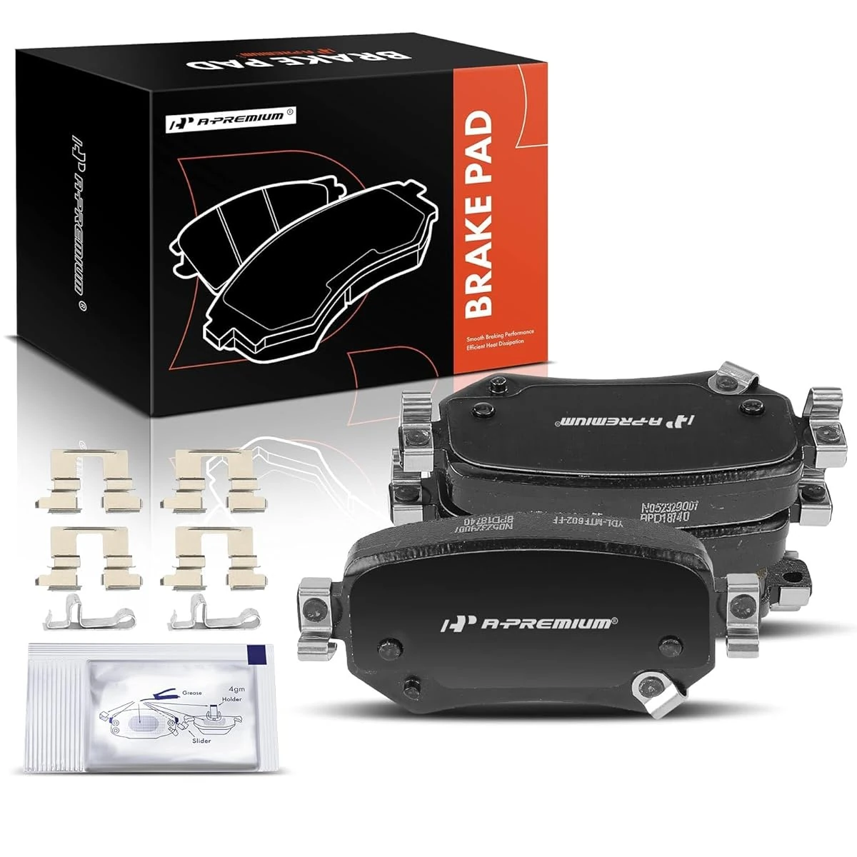 A Premium Rear Ceramic Disc Brake Pads Set Compati awhd ca b0cj39kk6y 1
