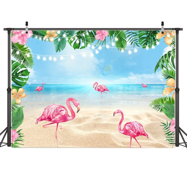 AIIKES 7X5FT Summer Flamingo Party Backdrop Hawaii awhd ca b0b1mjy8nq 1