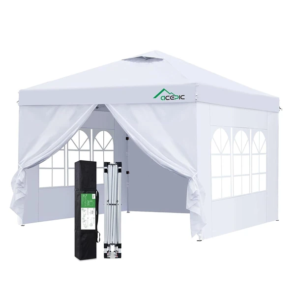 Acepic 10x10 Instant Portable Canopy Tent 300D Sil awhd ca b0f5hfvv59 1