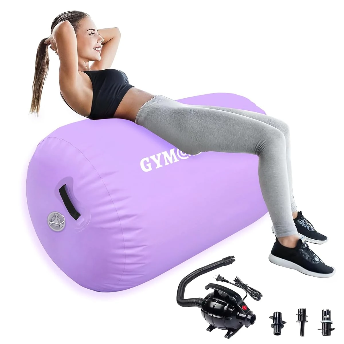 Air Roller Gymnastics Barrel Inflatable Tumbling R awhd ca b0d31j5s93 1