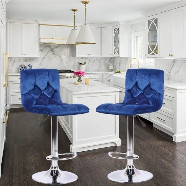 Alana Blue Barstool  Modern Adjustable Height   Sw awhd ca b092c6z2s1 1