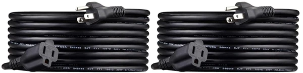 Amazon Basics 15 Foot Extension Cord   13 Amps  12 awhd ca b08qp2smcp 1
