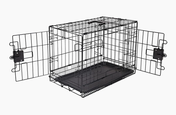 Amazon Basics Foldable Dog Metal Crate  Double Doo awhd ca b09g48j91y 1