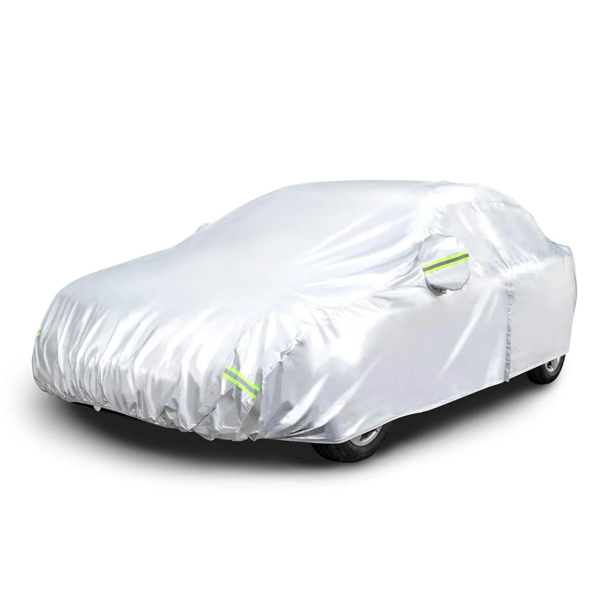 Amazon Basics Silver Weatherproof Car Cover 150D awhd ca b07t7mnynl 1
