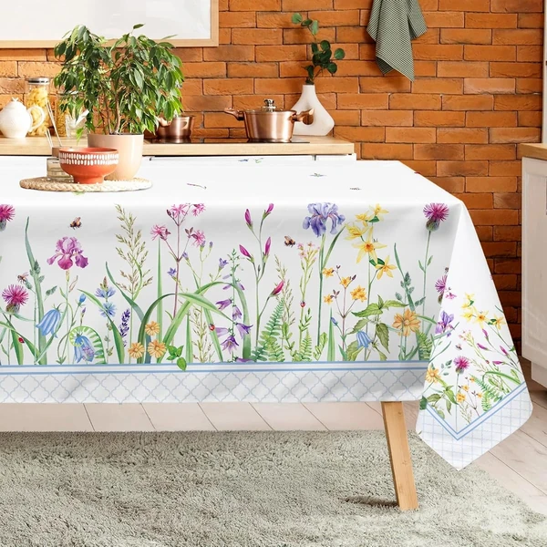 Arquiel Spring Floral Tablecloth Waterproof  Wildf awhd ca b0dmjlwnlw 1