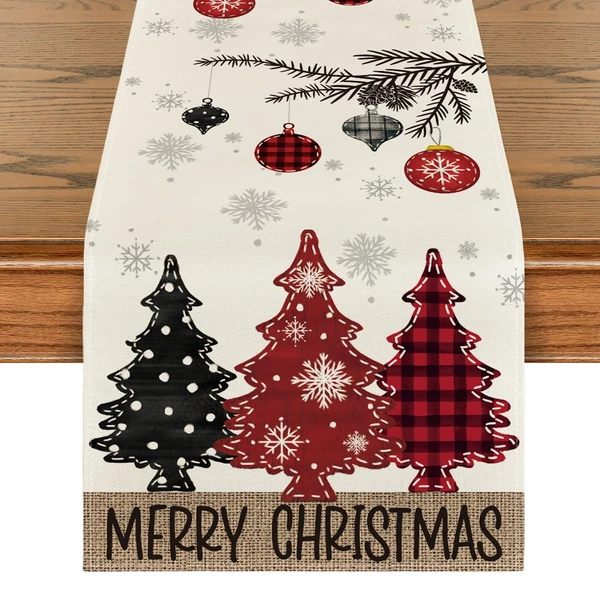 Artoid Mode Red Pine Trees Merry Christmas Table R awhd ca b0cjtyzzbl 1