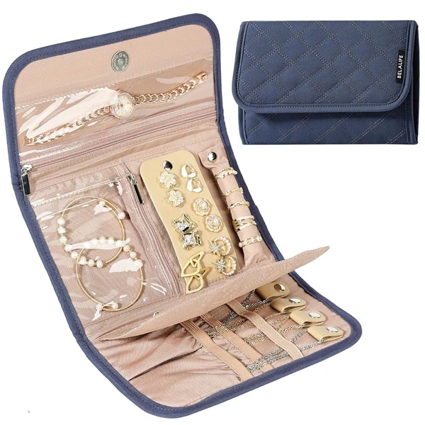 BELALIFE Travel Jewelry Case Organizer  Foldable S awhd ca b0bz4jrr9l 1