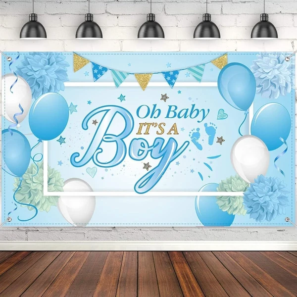 Baby Shower Party Backdrop Decorations  Large Dura awhd ca b09ymlkb9g 1