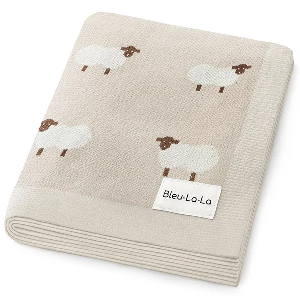 Bleu La La Baby Swaddle Blanket   100  Luxury Cott awhd ca b0bq27vghn 1