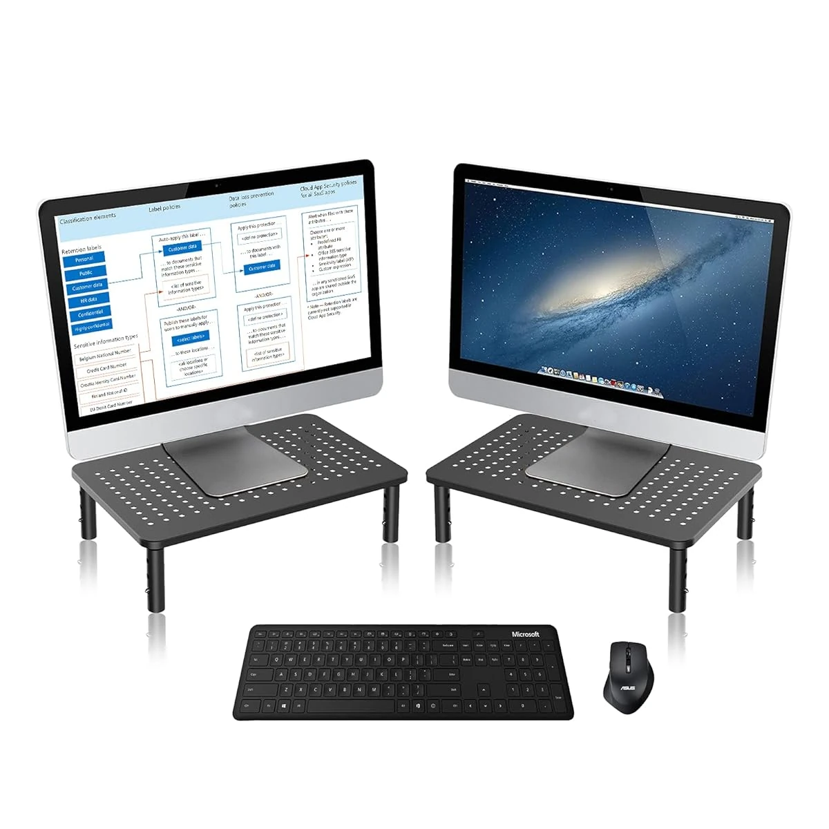 Bracwiser Monitor Stand Riser 3 Level Height Adjus awhd ca b08hrpynqd 1