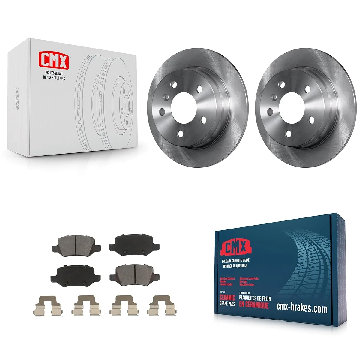 CMX Rear Disc Brake Rotors And Ceramic Pads Kit Re awhd ca b09wbvklyq 1