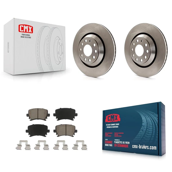 CMX Rear Disc Brake Rotors And Ceramic Pads Kit Re awhd ca b09wbwzlxr 1