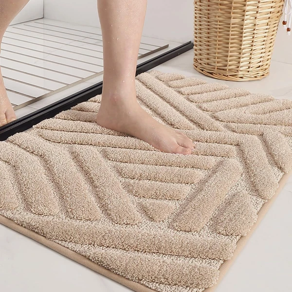 COLOR G Non Slip Bath Mat for Shower  Absorbent La awhd ca b09wmfzjzz 1