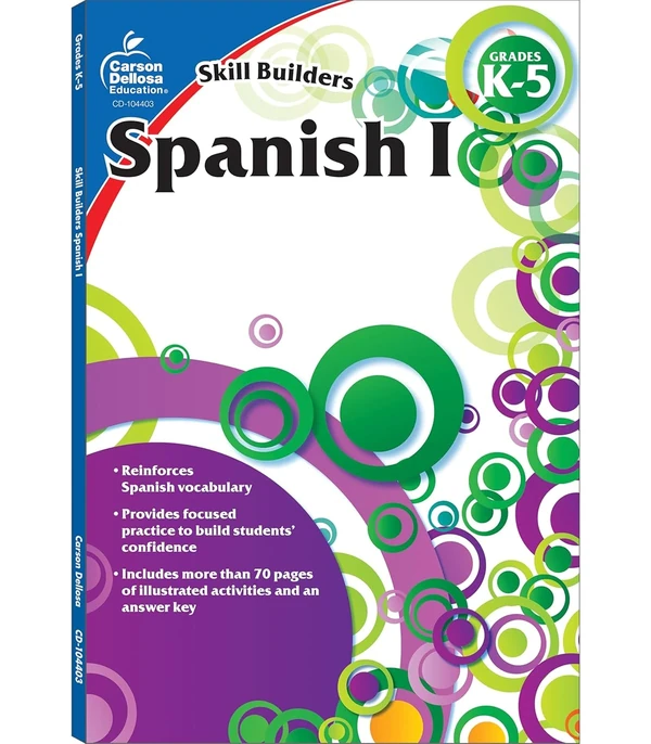 Carson Dellosa Skill Builders K 5 Spanish Workbook awhd ca 1936023350 1