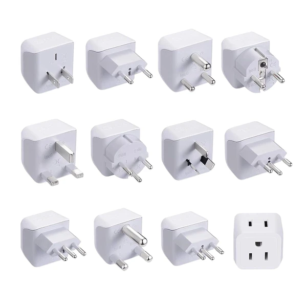 Ceptics World Travel Adapter Set 2 in 1 USA to Eur awhd ca b07drbhrvm 1