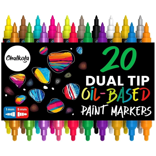 Chalkola 20 Oil Paint Pens   Oil Based Paint Marke awhd ca b0d5cn4xz8 1