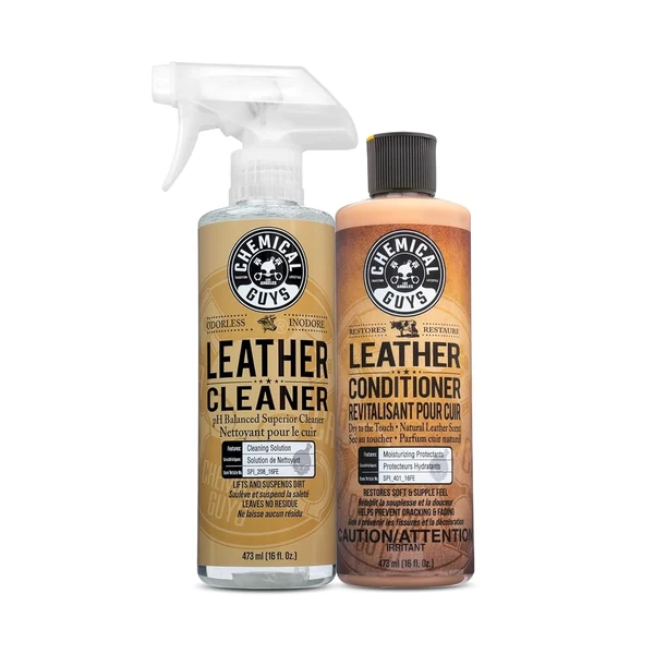 Chemical Guys Leather Cleaner and Leather Conditio awhd ca b0cv9mzycs 1