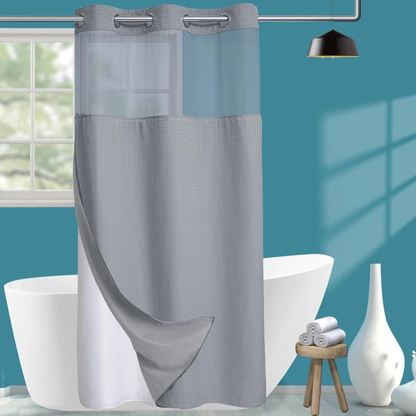 Conbo Mio Hotel Grade Fabric Shower Curtain Set wi awhd ca b0cx5cb4p8 1