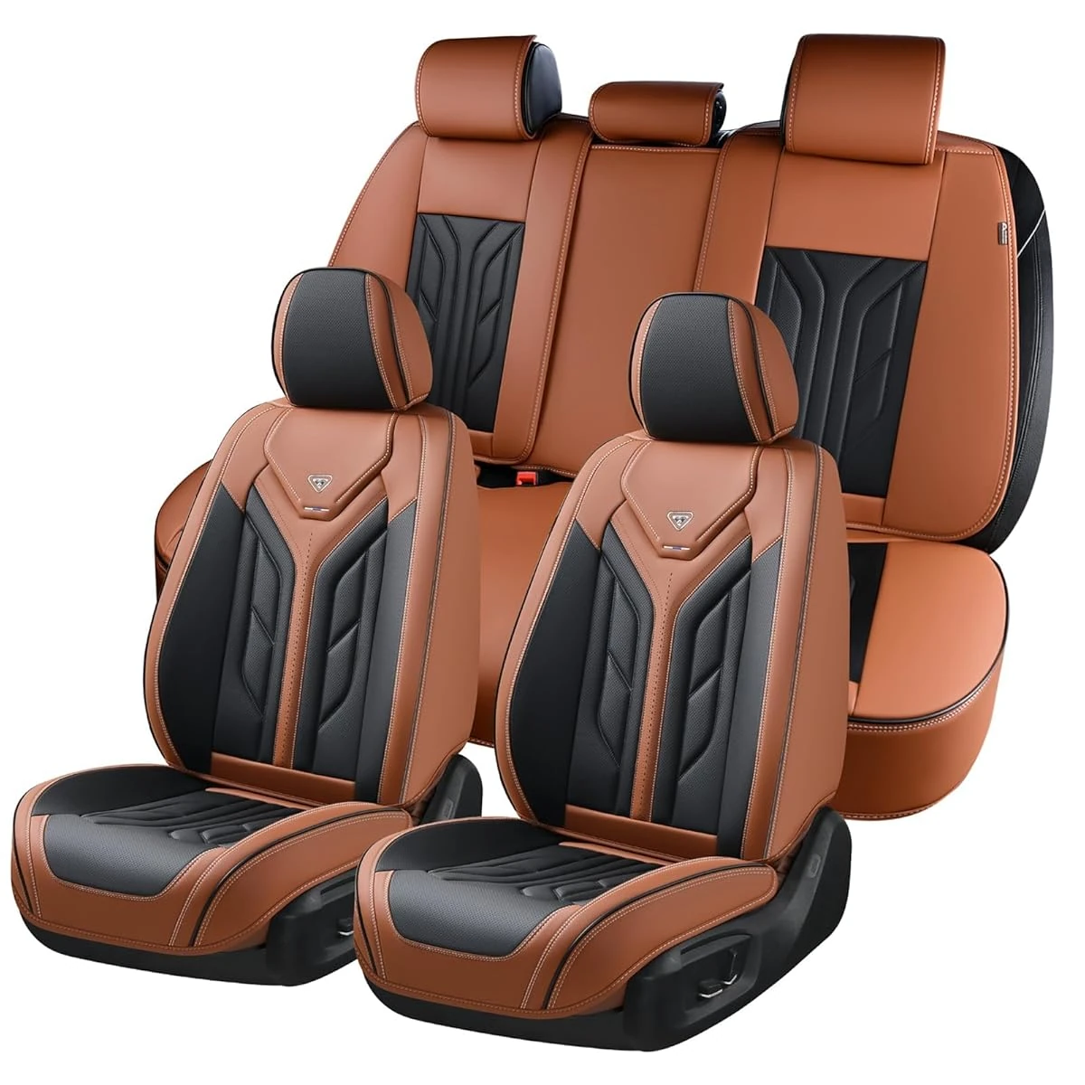 Coverado Leather Car Seat Covers Full Set  5 Seats awhd ca b0c98vkzpy 1