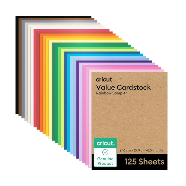 Cricut Value Cardstock Paper  Rainbow Sampler   12 awhd ca b0dxx8czzw 1