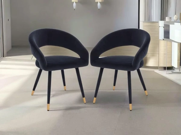 Danny Mid Century Black Faux Leather Upholstered D awhd ca b0dr9v35lk 1