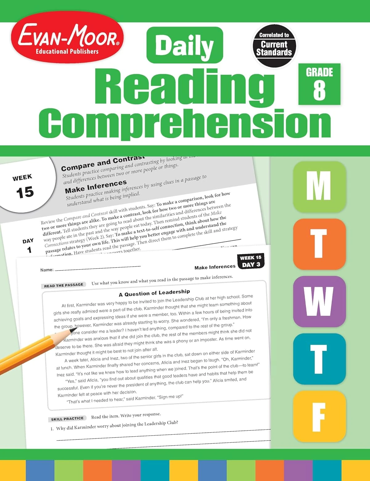 Evan Moor Daily Reading Comprehension  Grade 8   H awhd ca 162938481x 1