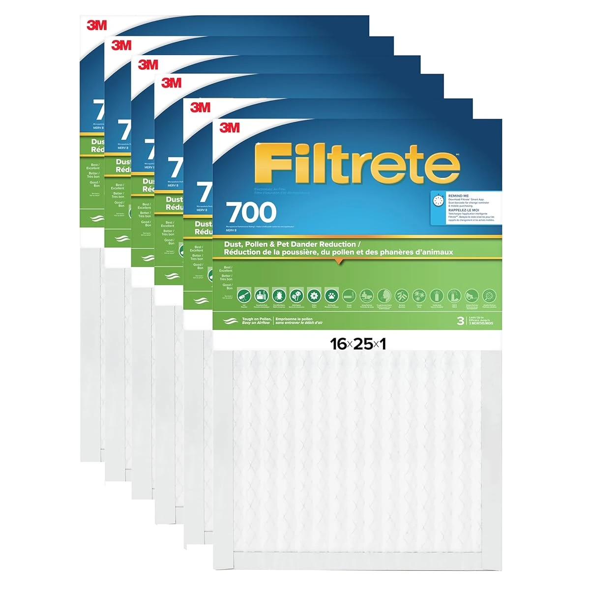 Filtrete 16x25x1 AC Furnace Air Filter  MPR 700  M awhd ca b0dsq8cpc7 1