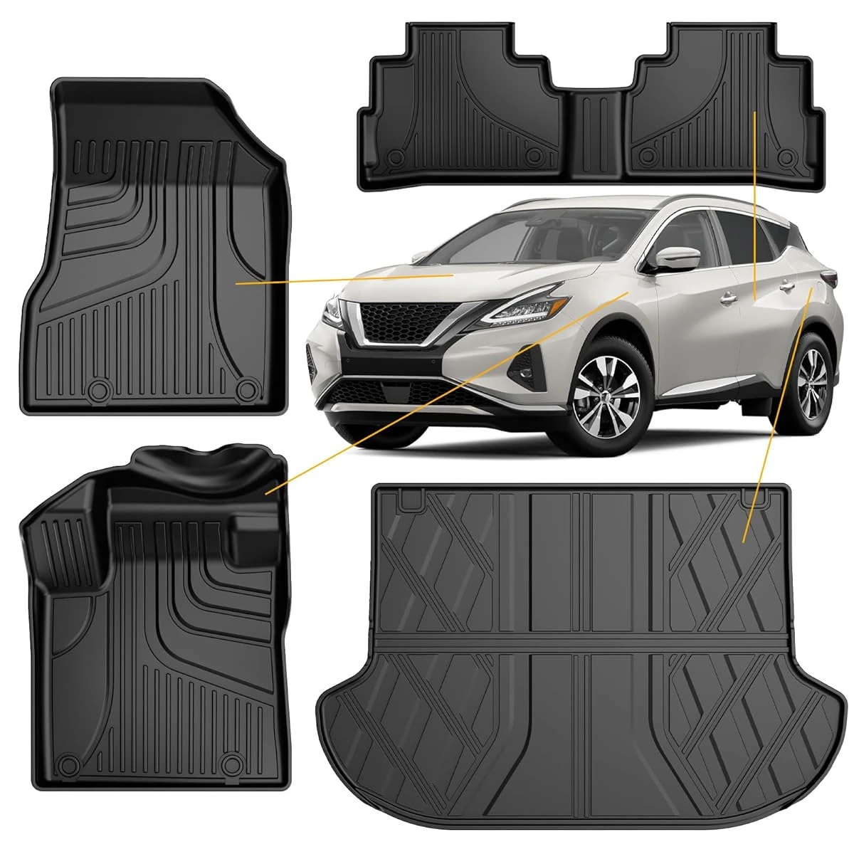 Floor Mats Cargo Mat Compatible with Nissan Murano awhd ca b0dlnyhbnx 1