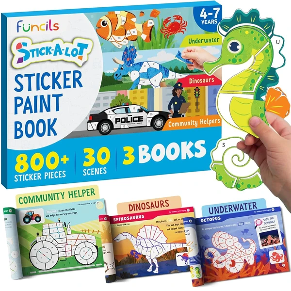 Funcils Paint by Sticker   Number for Kids   30 Co awhd ca b0df6lvnvf 1