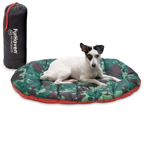 Furhaven Small Dog Bed Trail Pup Travel Pillow Mat awhd ca b08fndymw2 1