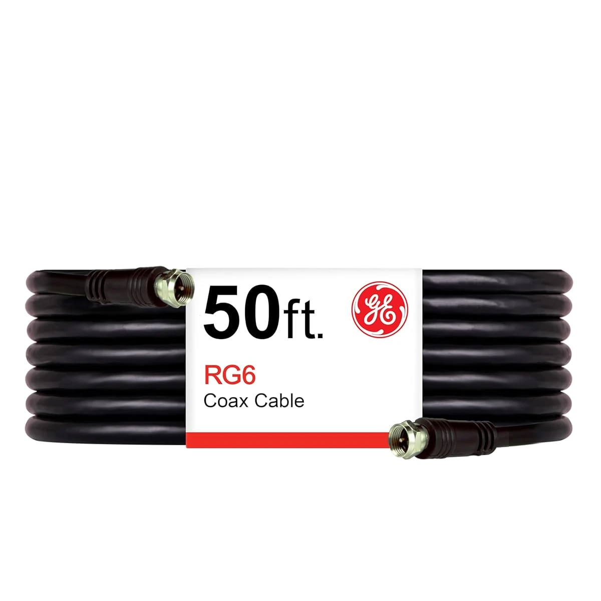 GE RG6 Coaxial Cable 50 ft F Type Connectors Do awhd ca b01n3b5nyz 1