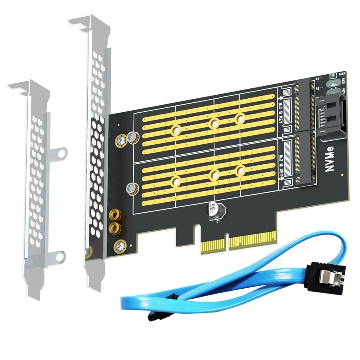 GLOTRENDS PA12 Dual M 2 NVMe SATA SSD PCIe 4 0 A awhd ca b07gddvkx8 1