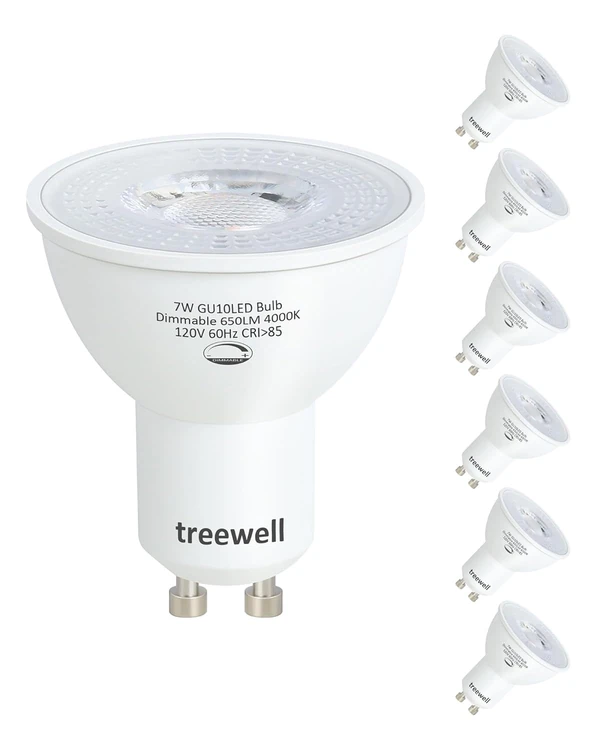 GU10 LED Dimmable Bulb  4000K 650LM Neutral White  awhd ca b0fn7lvkww 1