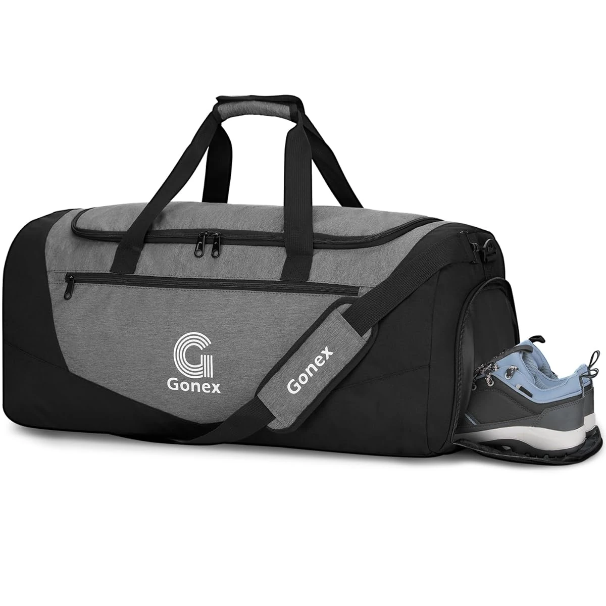 Gonex Gym Duffel Bag with Shoe Compartment Wet Poc awhd ca b0f1f6dkpr 1