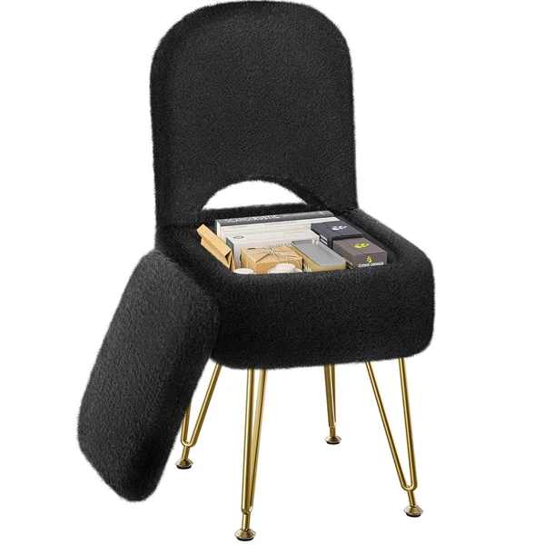 Greenstell Vanity Stool Chair with Storage and Fol awhd ca b0f2mwc9w8 1