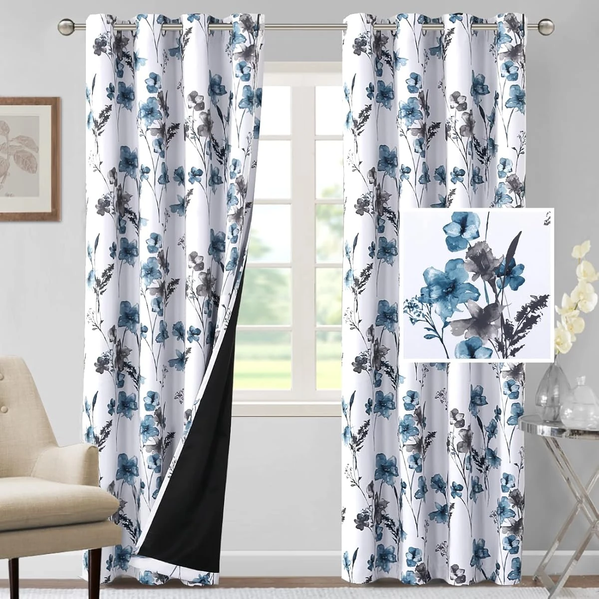 H VERSAILTEX 100  Blackout Curtains 84 inch Length awhd ca b0b3tc8nvk 1