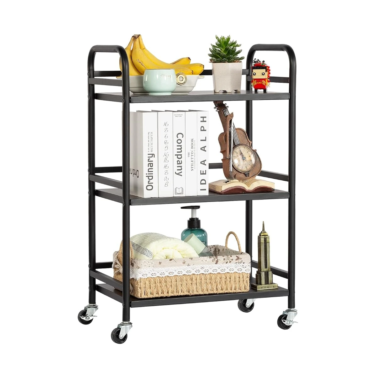 HDANI 3 Tier Rolling Cart Shelves Heavy Duty Multi awhd ca b09bqqdrxy 1
