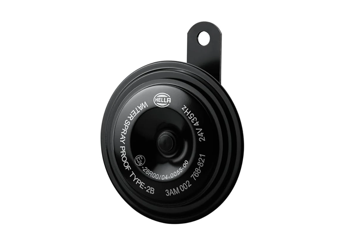 HELLA 002768821 Black 92mm 24V Disc Horn Kit  Univ awhd ca b01eg18e1u 1